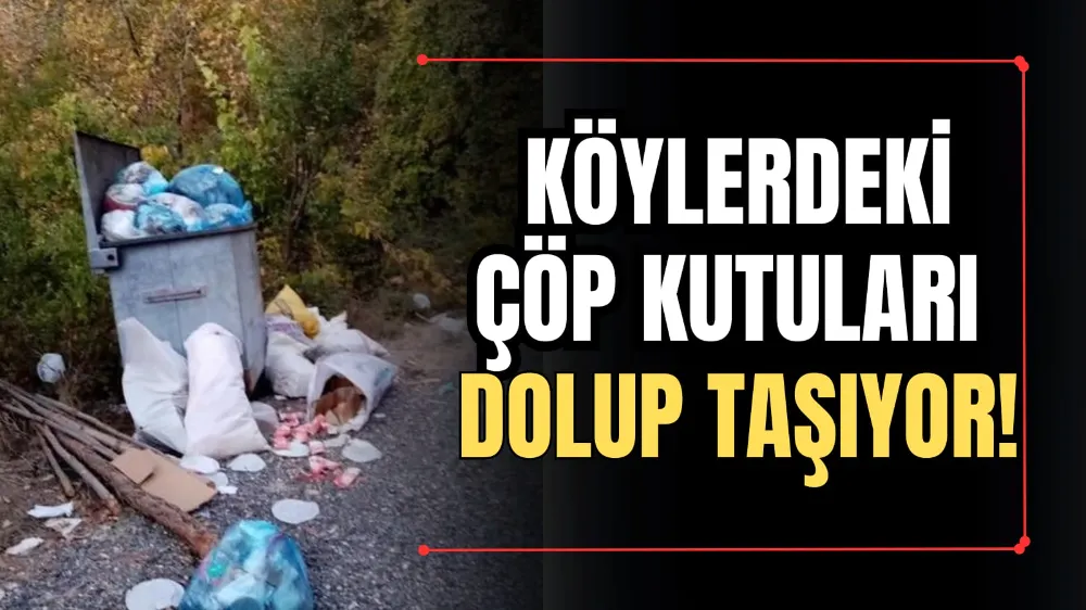 Köylerdeki Çöp Kutuları Dolup Taşıyor!