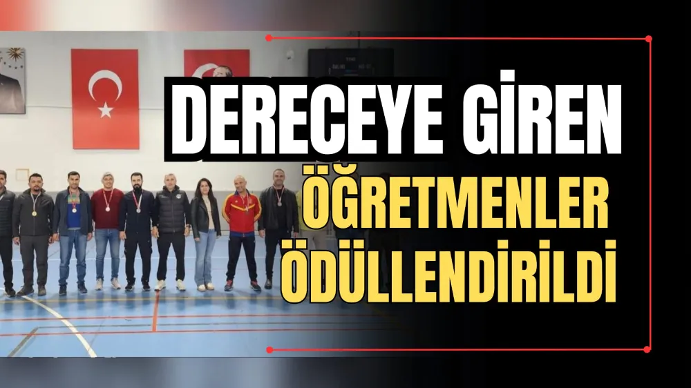 Dereceye Giren Öğretmenler Ödüllendirildi 