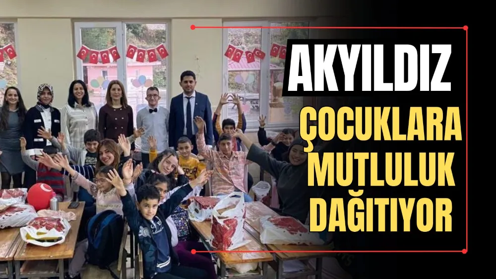 Akyıldız, Çocuklara Mutluluk Dağıtıyor 