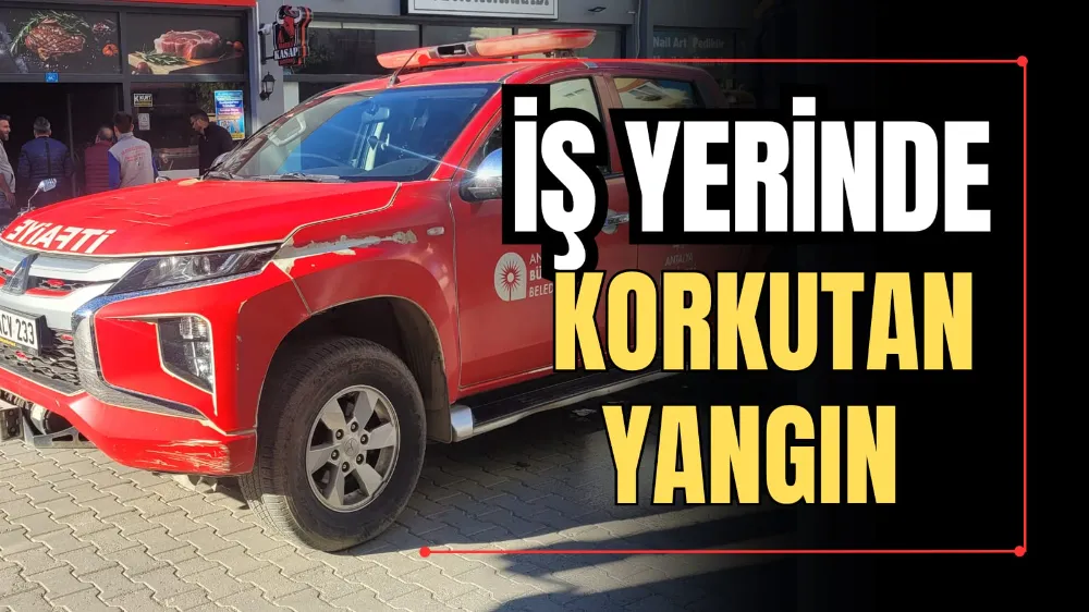 İş Yerinde Korkutan Yangın 