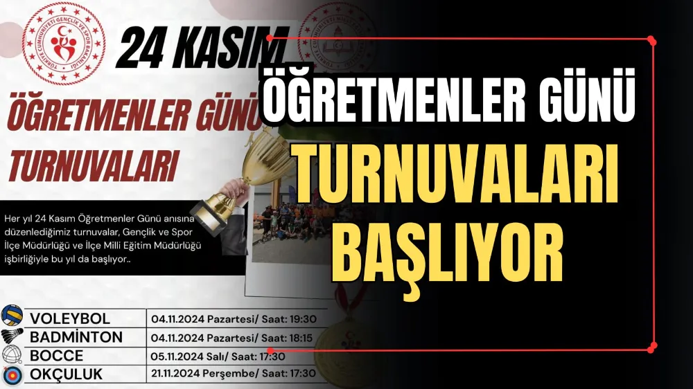 Öğretmenler Günü Turnuvaları Başlıyor 