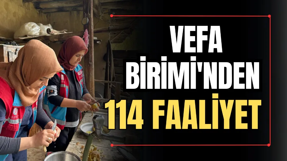 VEFA Birimi’nden 114 Faaliyet 