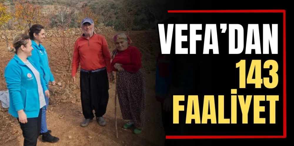 Vefa’dan 143 Faaliyet  