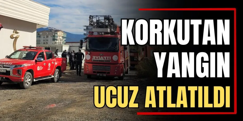 Korkutan Yangın Ucuz Atlatıldı 