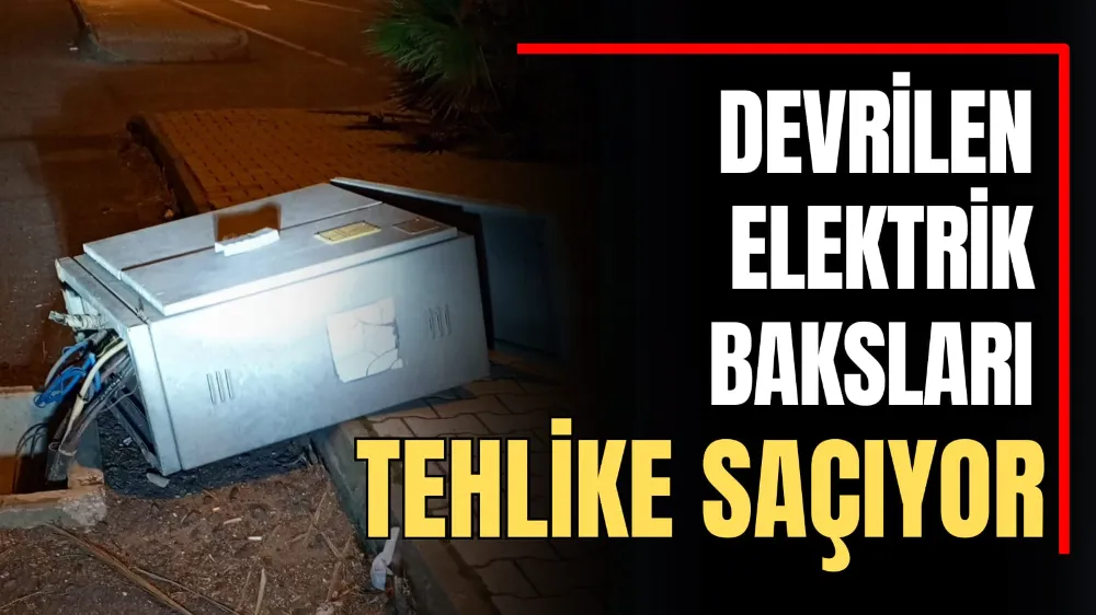 Devrilen Elektrik Baksları Tehlike Saçıyor 