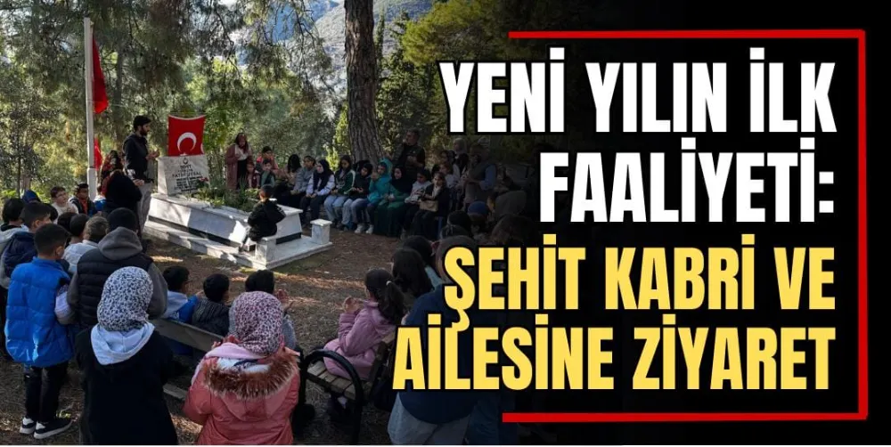 Yeni Yılın İlk Faaliyeti: Şehit Kabri ve Ailesine Ziyaret 