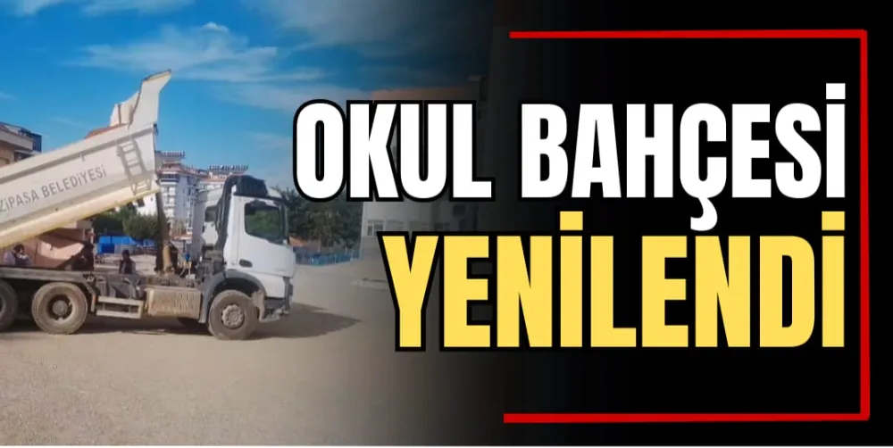 Okul Bahçesi Yenilendi  