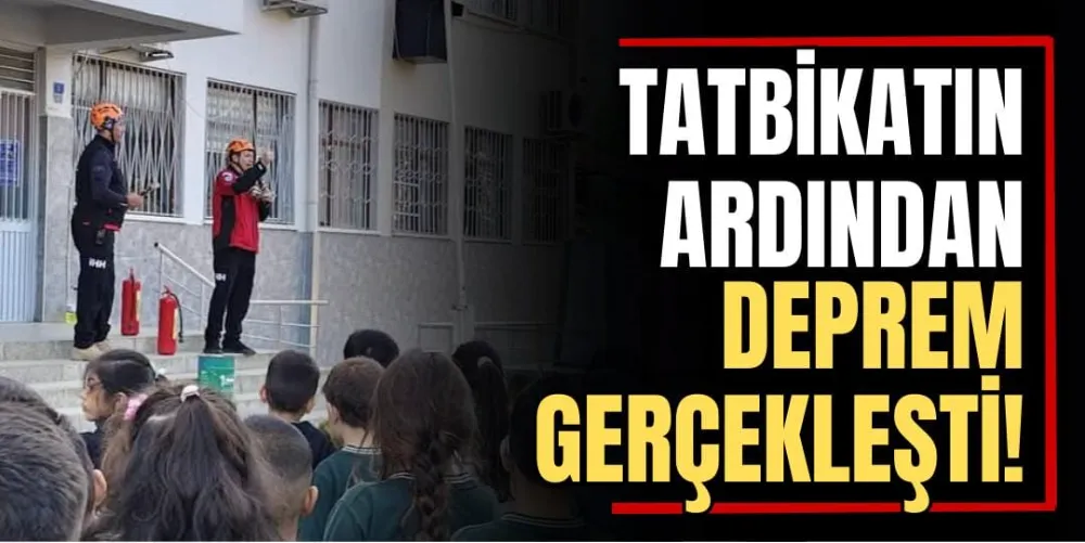 Tatbikatın Ardından Deprem Gerçekleşti! 