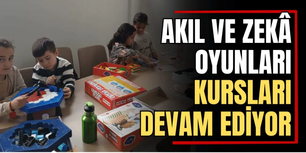 Akıl ve Zeka Oyunları Kursları Devam Ediyor 