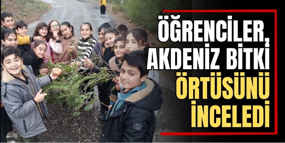 Öğrenciler, Akdeniz Bitki Örtüsünü İnceledi  