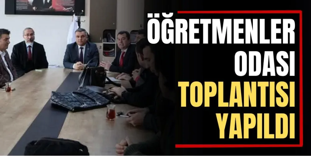 Öğretmenler Odası Toplantısı Yapıldı