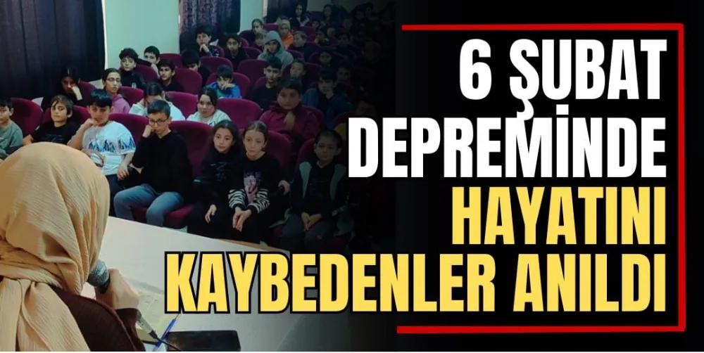 6 Şubat Depreminde Hayatını Kaybedenler Anıldı 