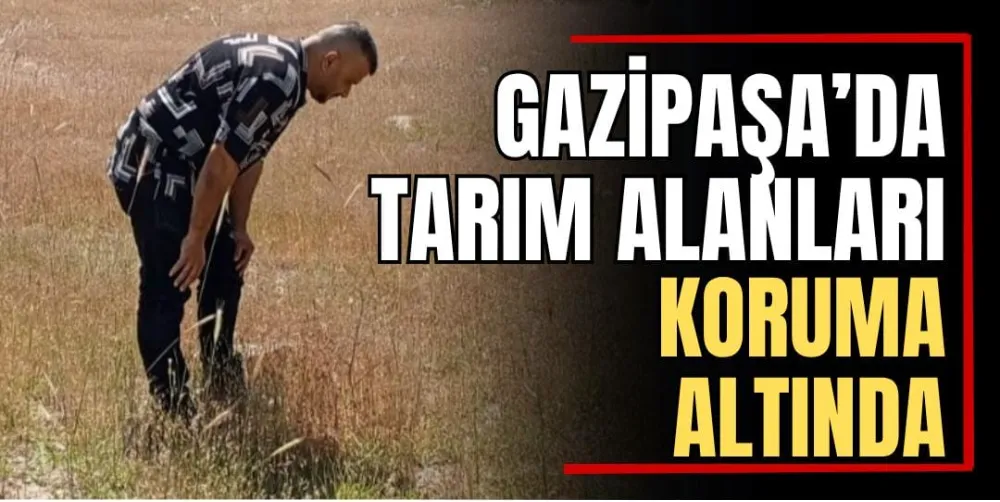 Gazipaşa’da Tarım Alanları Koruma Altında 