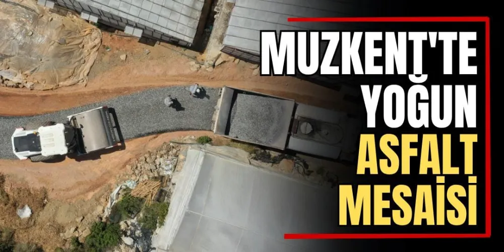 Muzkent’te Yoğun Asfalt Mesaisi  