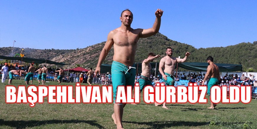 Antalya`da sahildeki güreşlerin başpehlivanı Ali Gürbüz oldu