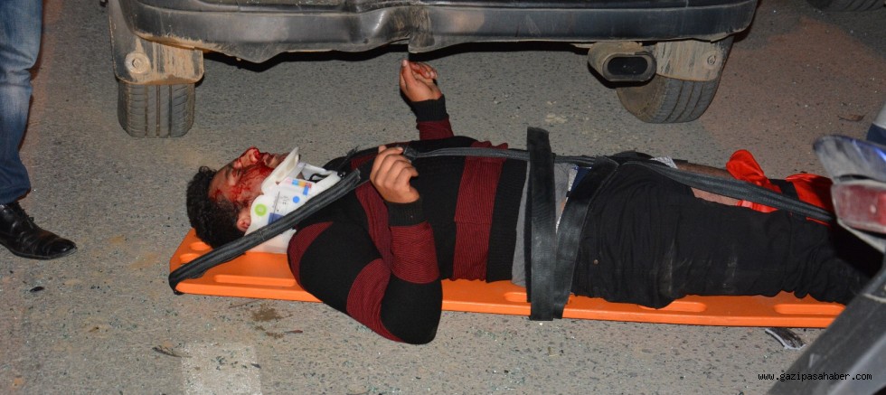 Gazipaşa`da trafik kazası: 1 ağır yaralı