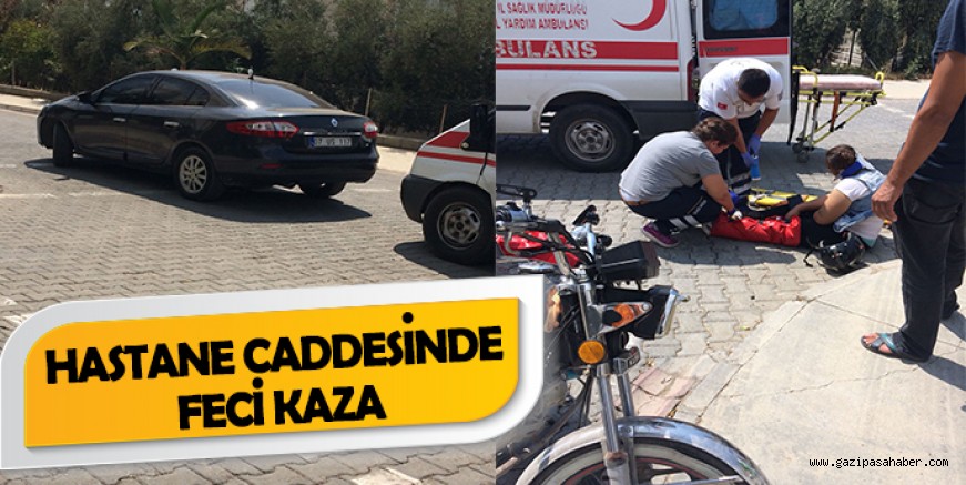 HASTANE CADDESİNDE FECİ KAZA: 2 KADIN YARALANDI