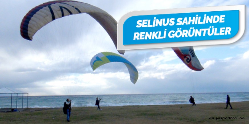 Yamaç paraşütçüler Selinus Plajında eğitim yaptı